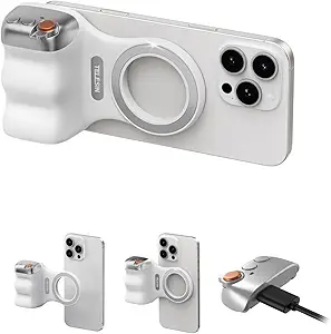 SHUTTER 20 Magnetic Smartphone Camera Grip with Bluetooth Remote & LED Ring Light
