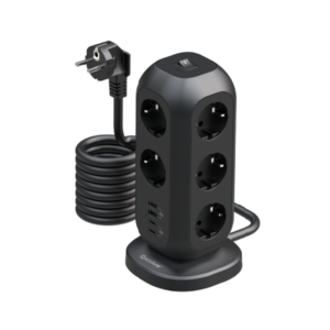 ELECTRO-TOWER11-EU 11-Outlet Power Strip with 15W Charging