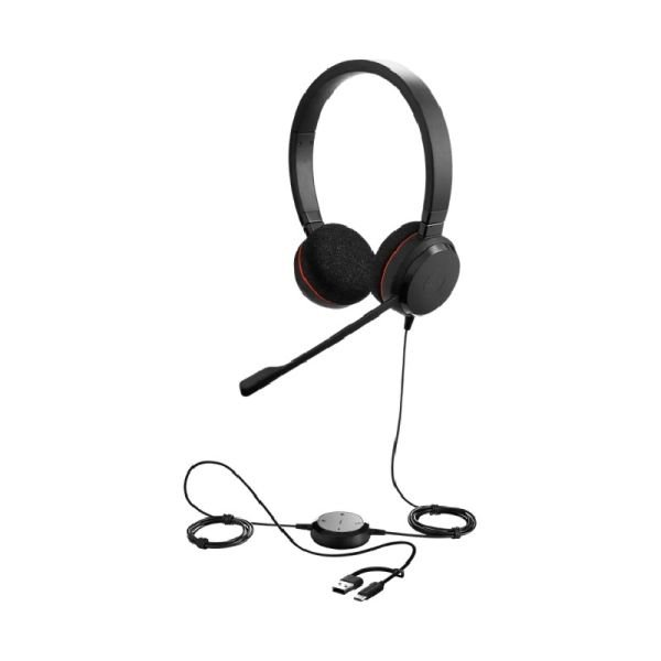 Jabra Evolve 20 Stereo MS USB-C/A Professional Headset - Image 2